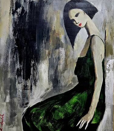 Original Figurative Abstract Paintings by magda mihailescu