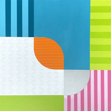 Original Abstract Geometric Paintings by Jonny Mellor