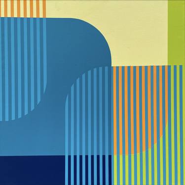 Original Abstract Geometric Paintings by Jonny Mellor