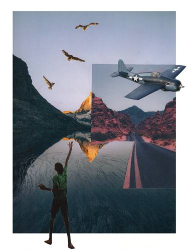 Print of Landscape Collage by Geoff Litchfield