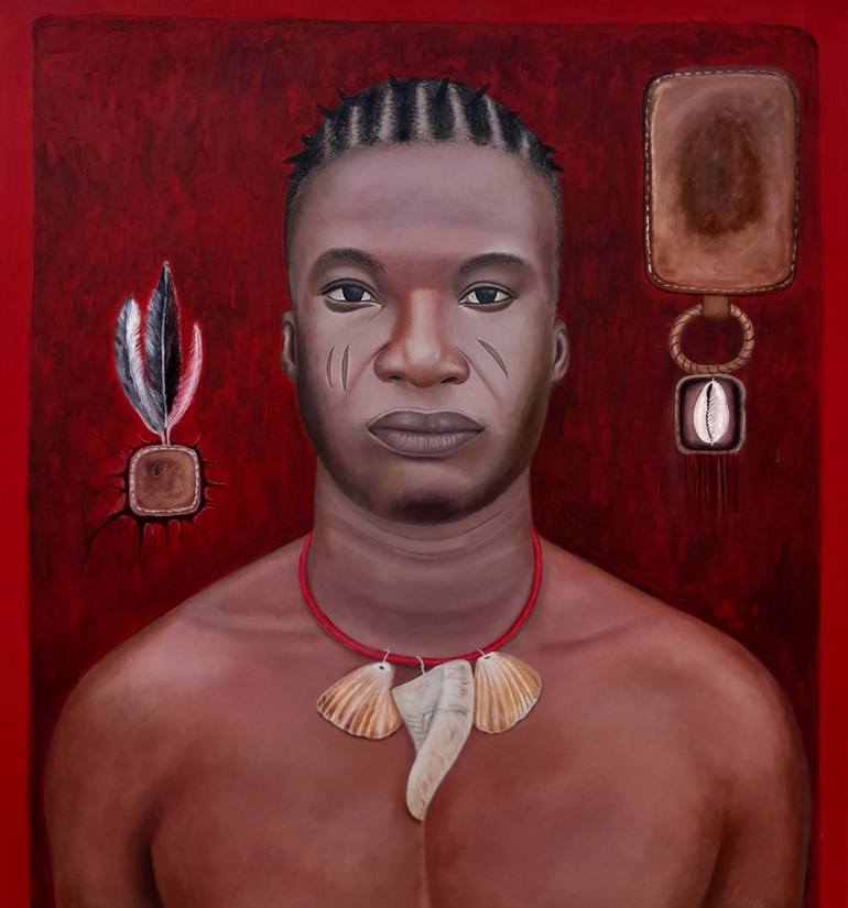 Original Photorealism Portrait Paintings by Daniel Ameire Awuni
