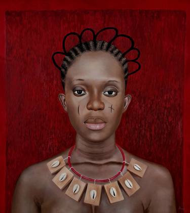 Original Photorealism Portrait Paintings by Daniel Ameire Awuni