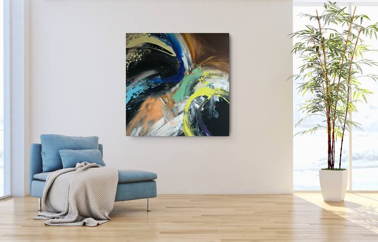 Original Abstract Expressionism Abstract Painting by Jana Magdova
