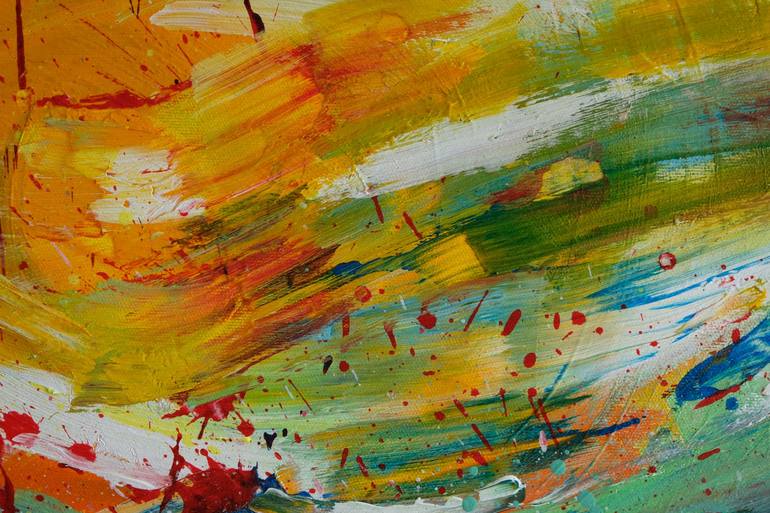 Original Abstract Expressionism Abstract Painting by Jana Magdova