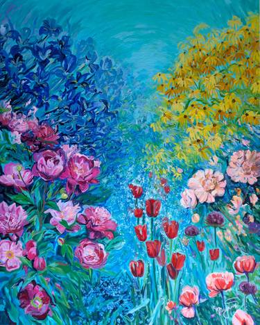 Original Expressionism Floral Paintings by Jana Magdova