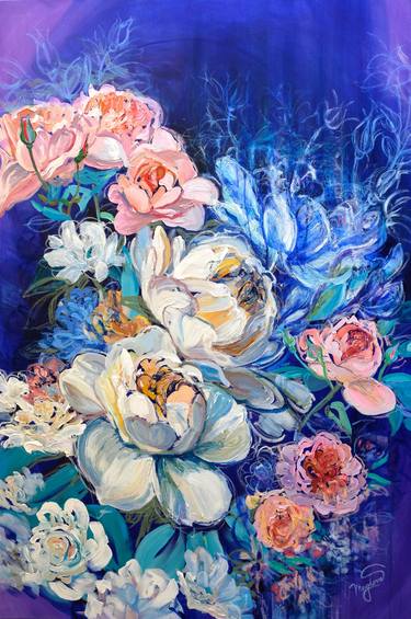 Original Expressionism Floral Paintings by Jana Magdova
