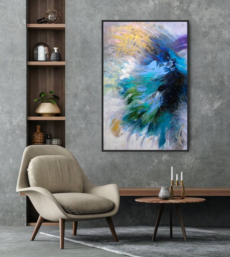 Original Abstract Expressionism Abstract Painting by Jana Magdova