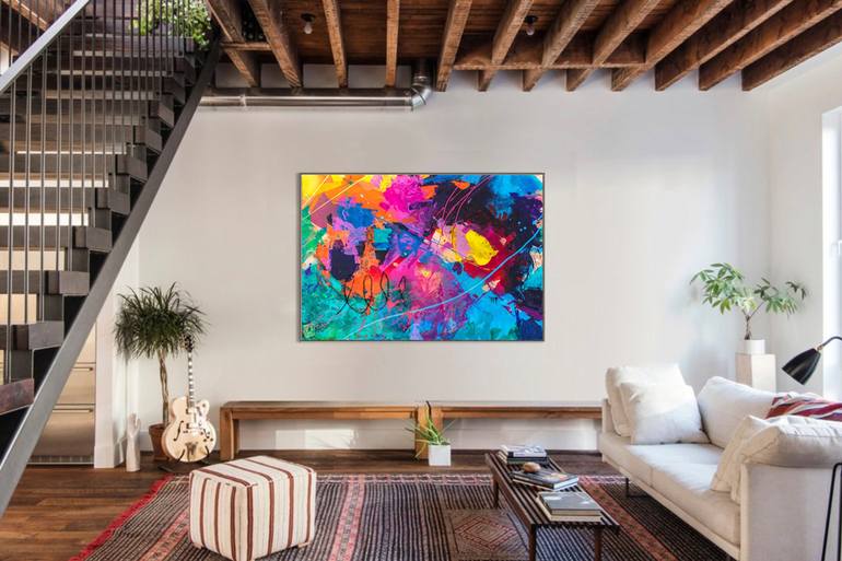 Original Abstract Painting by Claudia Fer Lo