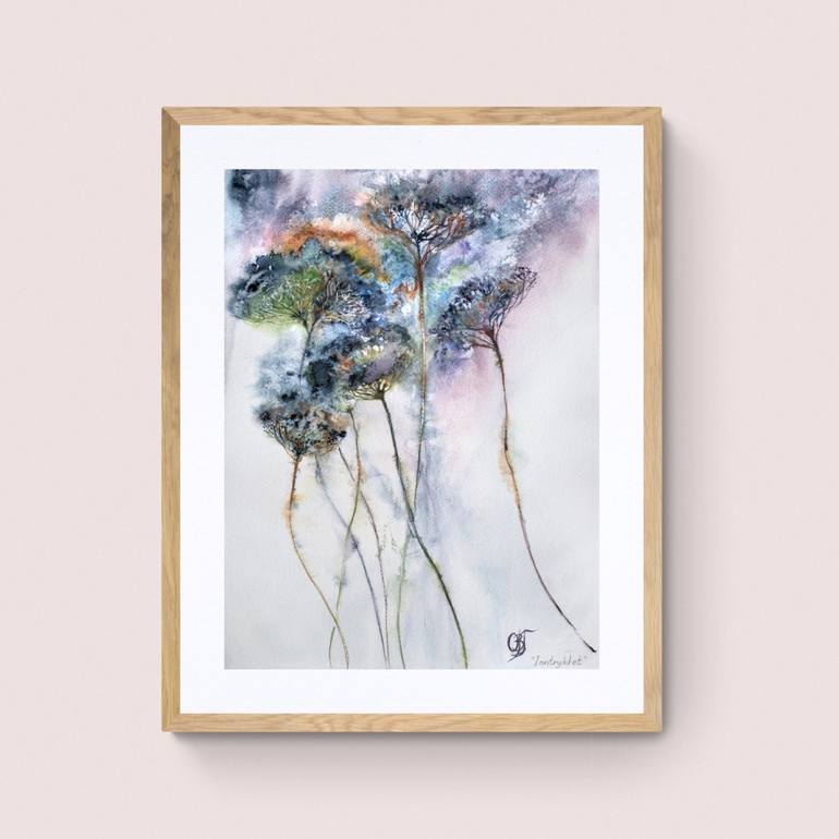 Original Impressionism Floral Painting by Olga Gansen