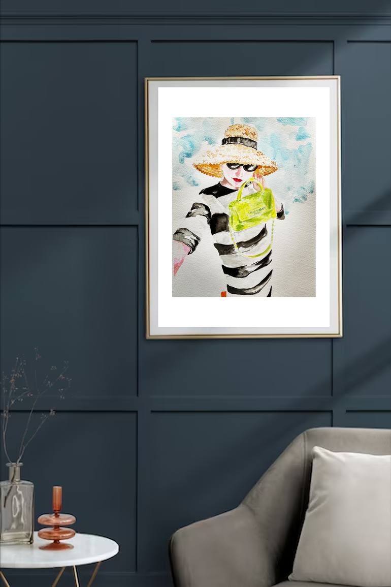 Original Conceptual Fashion Drawing by Fulya Ceker