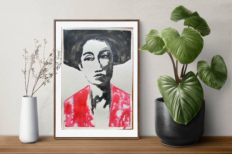 Original Contemporary People Drawing by Fulya Ceker