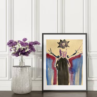 Original Abstract Expressionism Fashion Drawings by fulya ceker