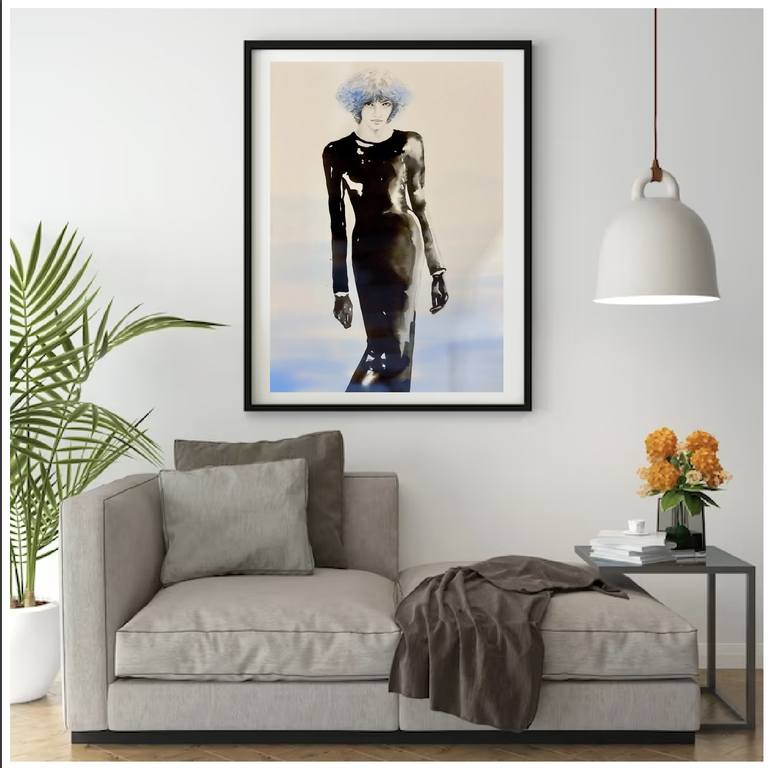 Original Contemporary Fashion Drawing by Fulya Ceker