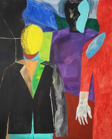 Original Contemporary People Painting by Antonina Janus-Szybist