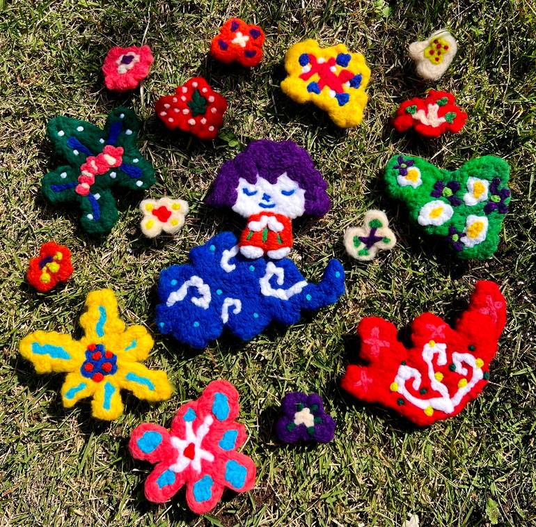 Original Pop Art Abstract Sculpture by Ho Rin