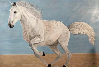 Original Realism Horse Paintings by sidra mushtaq