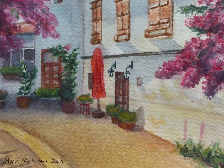 Original Realism Architecture Painting by Mervi Korhonen