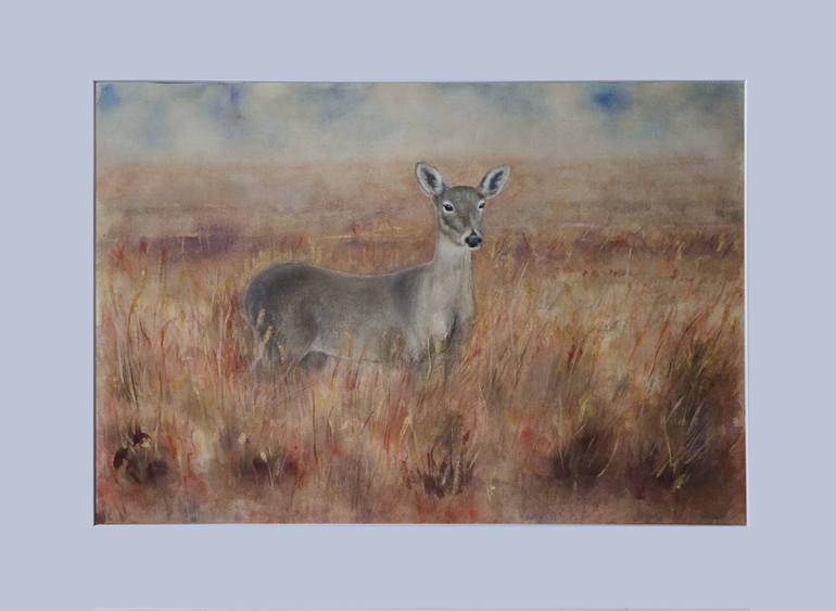 Original Animal Painting by Mervi Korhonen