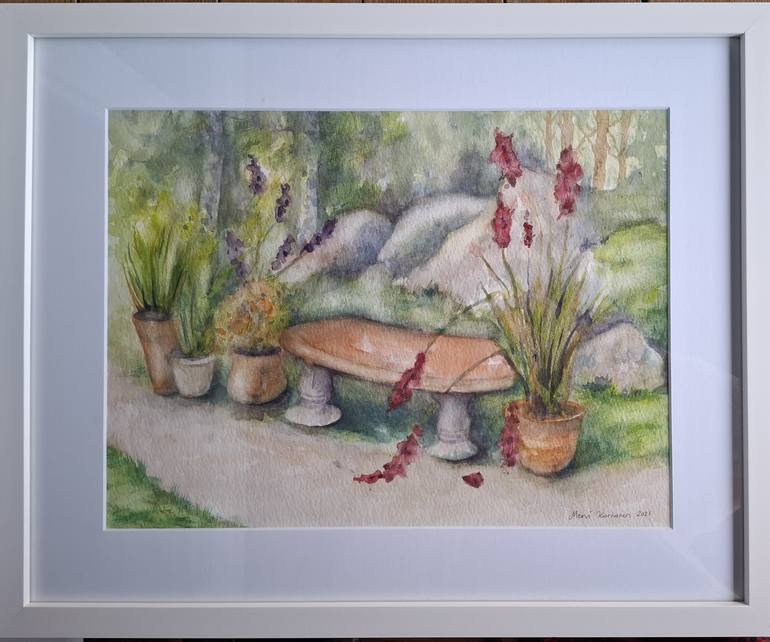 Original Contemporary Botanic Painting by Mervi Korhonen