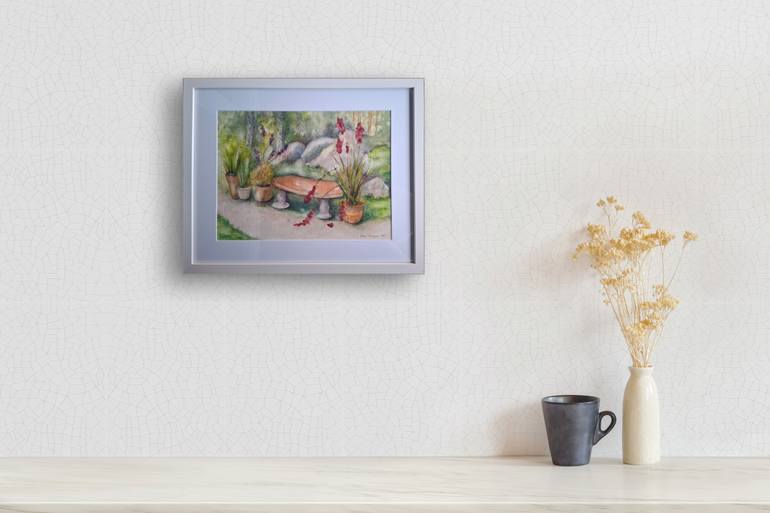 Original Contemporary Botanic Painting by Mervi Korhonen