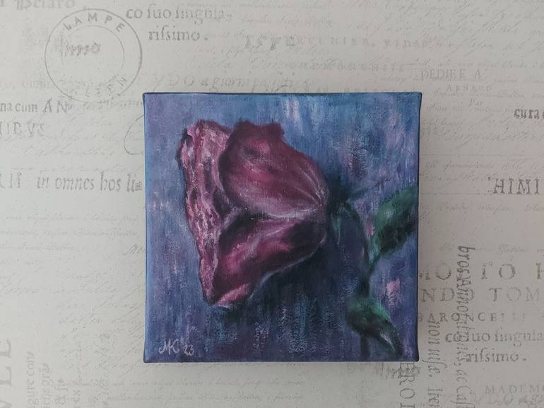 Original Floral Painting by Mervi Korhonen