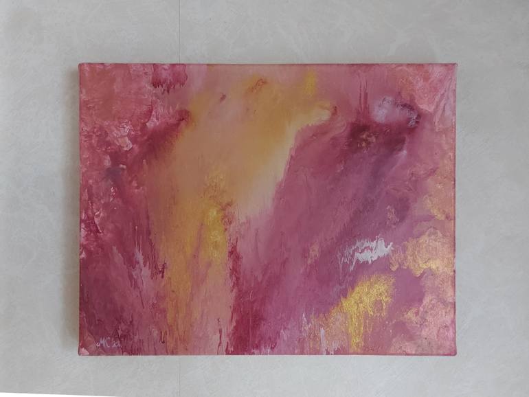 Original Abstract Expressionism Abstract Painting by Mervi Korhonen