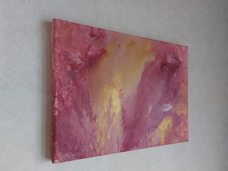 Original Abstract Expressionism Abstract Painting by Mervi Korhonen