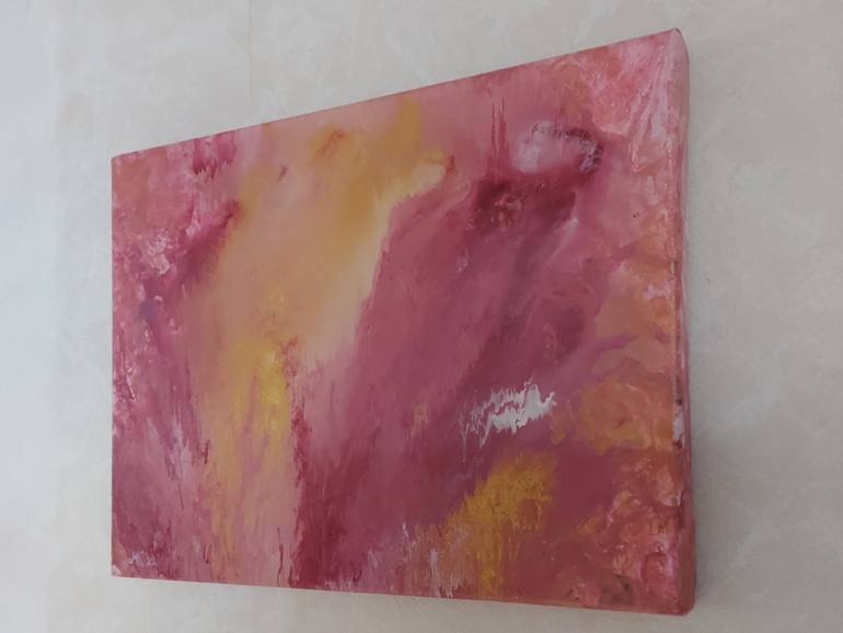 Original Abstract Expressionism Abstract Painting by Mervi Korhonen