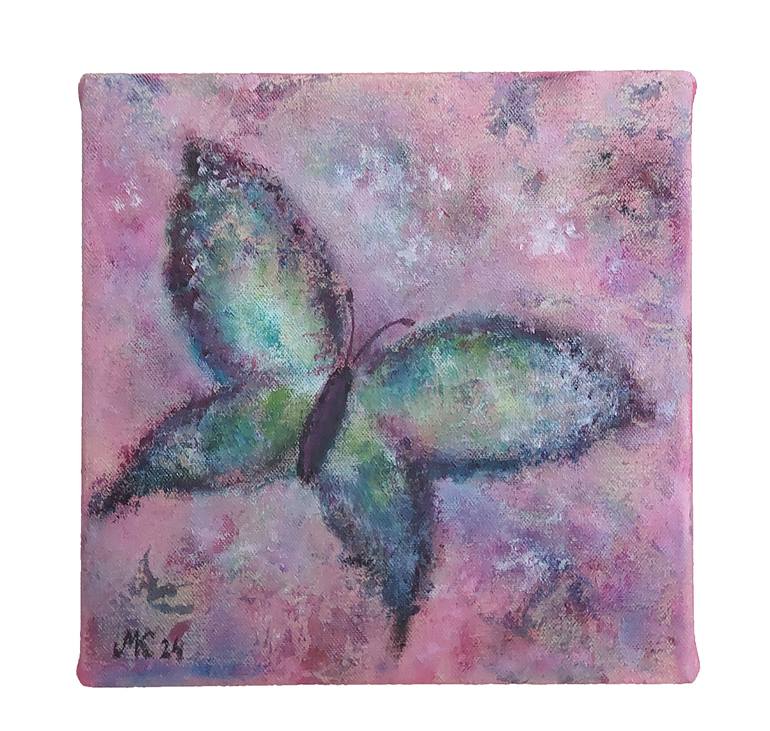 Original Abstract Expressionism Fantasy Painting by Mervi Korhonen