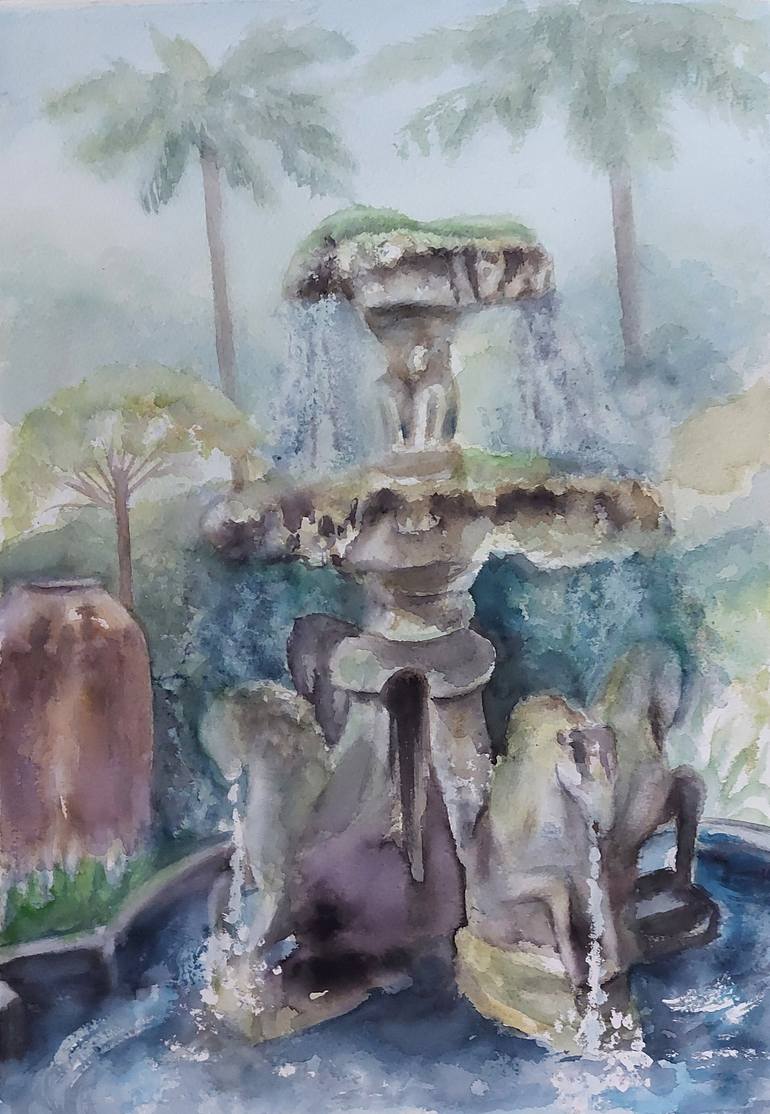 Water Fountain paintings | Saatchi Art