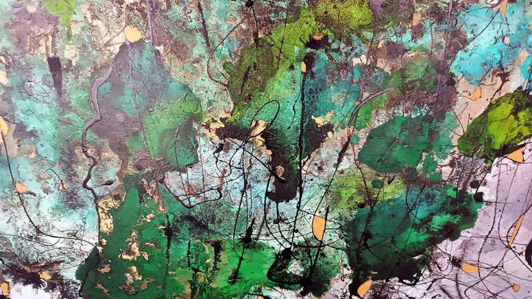 Original Abstract Expressionism Abstract Painting by Betina Levin