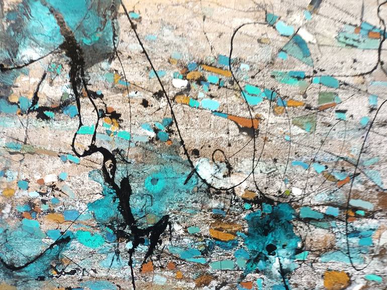 Original Abstract Expressionism Abstract Painting by Betina Levin