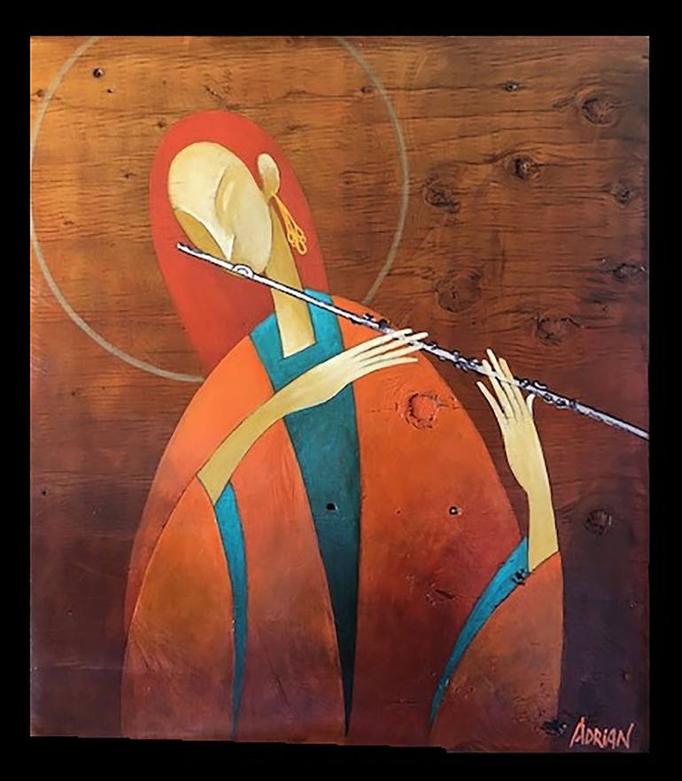 Original Figurative World Culture Painting by Adrian Litman