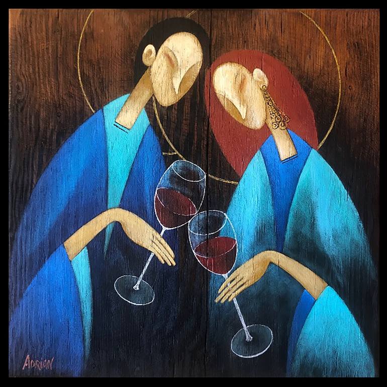 Original Figurative World Culture Paintings by Adrian Litman