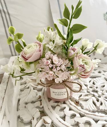 Miniature pastel floral bouquet “Elegance" thumb