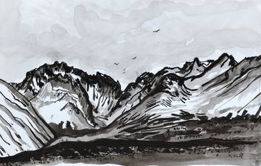 Original Landscape Drawings by Polina Salnikova