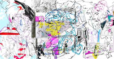 Original Minimalism Love Drawings by Kay Becker