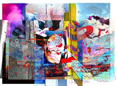 Original Abstract Expressionism Pop Culture/Celebrity Mixed Media by Kay Becker