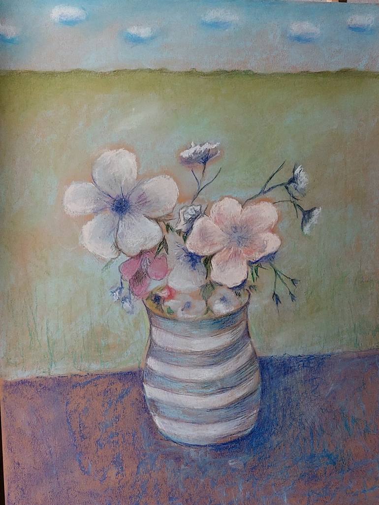 Original Floral Drawing by Ulla Dartin