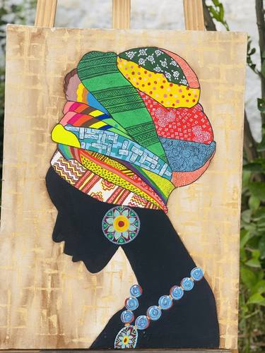 Original Painterly Abstraction Body Painting by Haleema Khattak