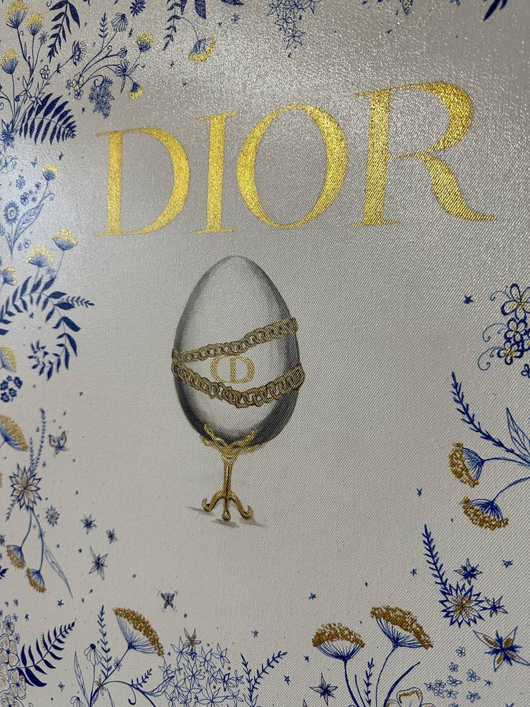 Faberge Egg Dior Painting by ARTSEEKER GALLERY