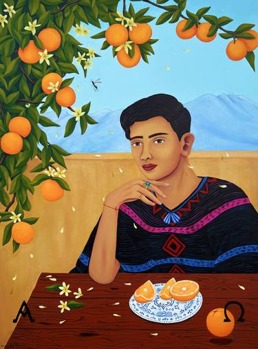 Original Contemporary Portrait Painting by Armando Sebastian