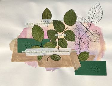 Print of Art Deco Botanic Collage by Oksana Oleksiiva