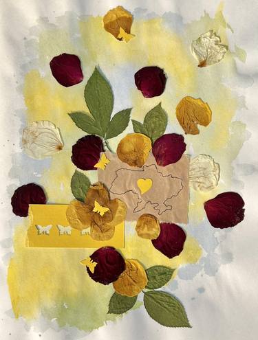 Print of Conceptual Botanic Collage by Oksana Oleksiiva