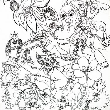 Original Garden Drawings by Jade Wolf