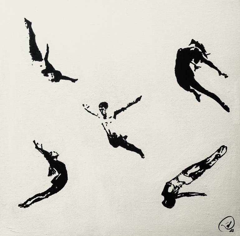 Free Fly Painting by David Albert Espuny | Saatchi Art