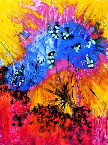 Original Abstract Paintings by Lula Cornejo