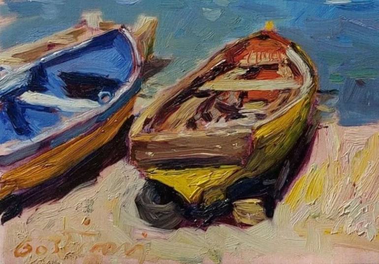 Original Contemporary Landscape Painting by Shkelqim Gostivari