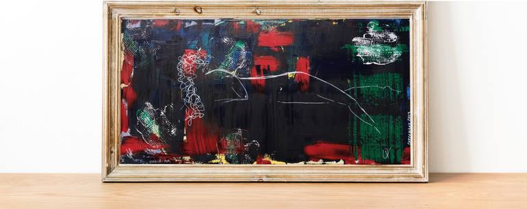 Original Abstract Erotic Painting by Vanda Orlova