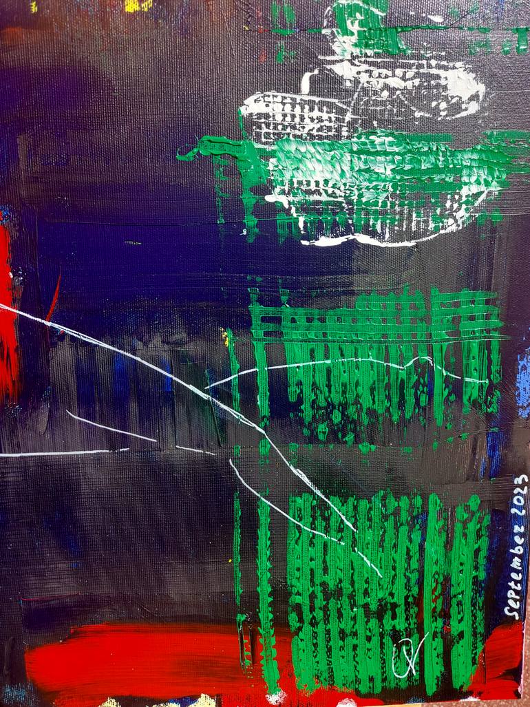 Original Abstract Erotic Painting by Vanda Orlova